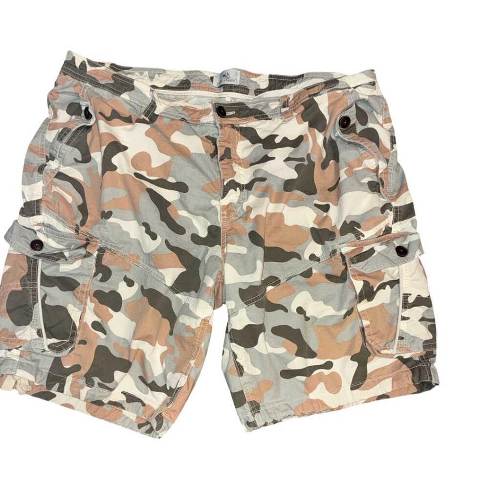 Sz.18*Four Steeds*Brown/Green Camouflage Cargo Shorts